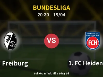 🔴 Trực Tiếp: SC Freiburg 0-0 1. FC Heidenheim – Link Xem Bundesliga (Full HD)
