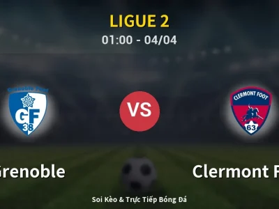 Kết Quả: Grenoble 2-2 Clermont Foot – Highlight & Bàn Thắng | Ligue 2