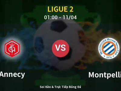🔴 Trực Tiếp: Annecy 0-0 Montpellier – Link Xem Ligue 2 (Full HD)