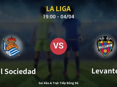 Soi Kèo Real Sociedad vs Levante – 19:00 04/04 | Nhận Định, Dự Đoán Tỷ Số