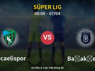Kết Quả: Kocaelispor 0-0 Başakşehir – Highlight & Bàn Thắng | Süper Lig