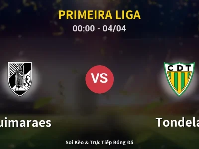 Kết Quả: Guimaraes 5-0 Tondela – Highlight & Bàn Thắng | Primeira Liga