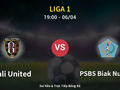 Soi Kèo Bali United vs PSBS Biak Numfor – 19:00 06/04 | Nhận Định, Dự Đoán Tỷ Số