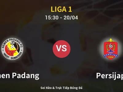 Kết Quả: Semen Padang 0-2 Persijap – Highlight & Bàn Thắng | Liga 1