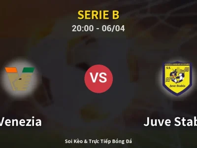 Soi Kèo Venezia vs Juve Stabia – 20:00 06/04 | Nhận Định, Dự Đoán Tỷ Số