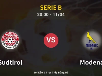Soi Kèo Sudtirol vs Modena – 20:00 11/04 | Nhận Định, Dự Đoán Tỷ Số