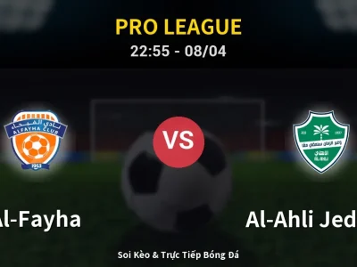 Soi Kèo Al-Fayha vs Al-Ahli Jeddah – 22:55 08/04 | Nhận Định, Dự Đoán Tỷ Số