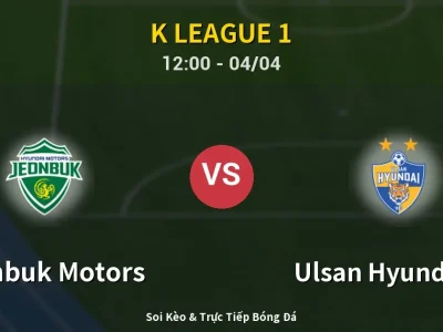 Kết Quả: Jeonbuk Motors 2-0 Ulsan Hyundai FC – Highlight & Bàn Thắng | K League 1