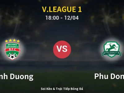 🔴 Trực Tiếp: Binh Duong 1-1 Phu Dong – Link Xem V.League 1 (Full HD)