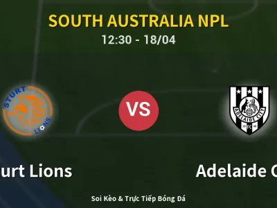 Kết Quả: Sturt Lions 1-0 Adelaide City – Highlight & Bàn Thắng | South Australia NPL