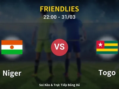 Soi Kèo Niger vs Togo – 22:00 31/03 | Nhận Định, Dự Đoán Tỷ Số