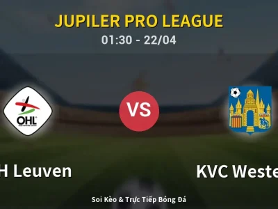 Soi Kèo OH Leuven vs KVC Westerlo – 01:30 22/04 | Nhận Định, Dự Đoán Tỷ Số